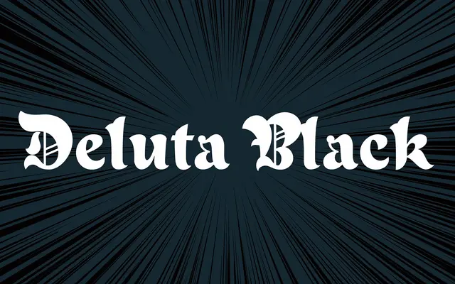 Deluta Black specimen from Dharma Type