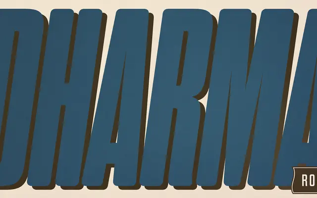 Dharma Gothic Rounded specimen from Dharma Type