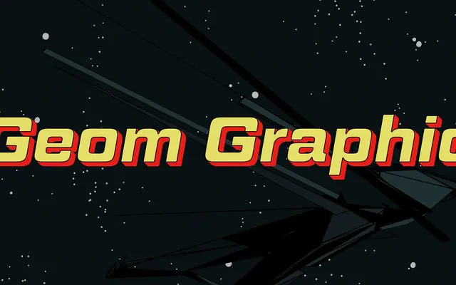 Geom Graphic specimen from Dharma Type