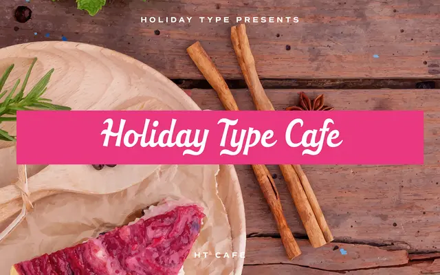 Holiday Type Project specimen from Dharma Type