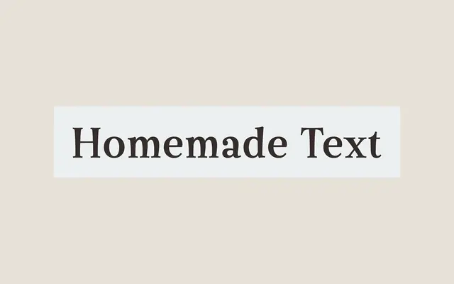 Homemade Text specimen from Dharma Type