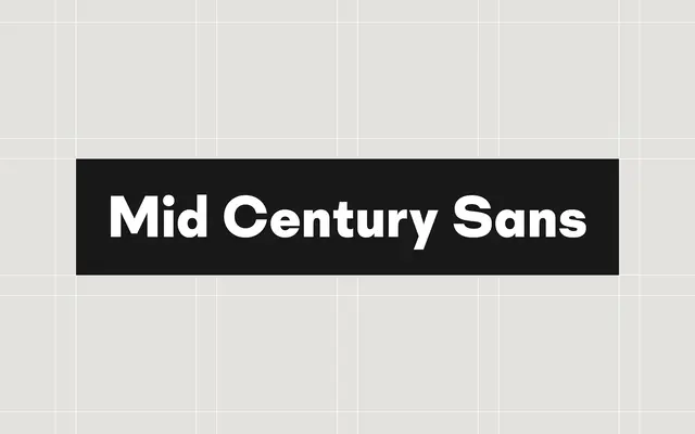 Mid Century Sans specimen from Dharma Type