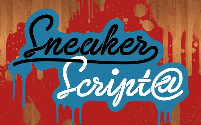 Sneaker Script specimen from Dharma Type