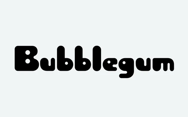 ABC Bubblegum specimen from Dinamo Typefaces