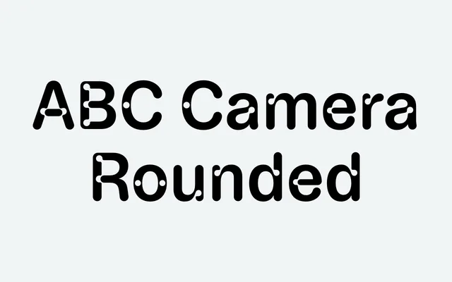 ABC Camera Rounded specimen from Dinamo Typefaces