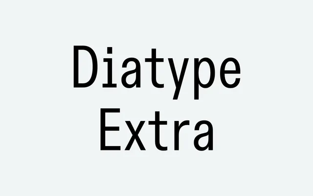ABC Diatype Extra specimen from Dinamo Typefaces