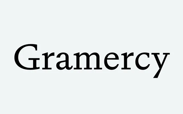 ABC Gramercy specimen from Dinamo Typefaces