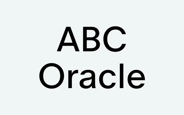 ABC Oracle specimen from Dinamo Typefaces