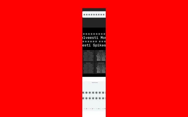 Helveesti specimen from Dinamo Typefaces