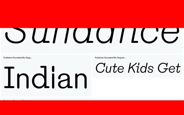 Publisher Rounded specimen from Dinamo Typefaces