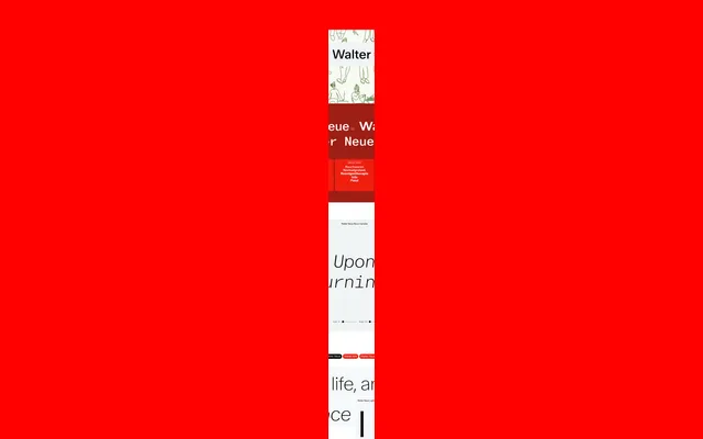 Walter specimen from Dinamo Typefaces