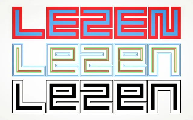 Lezen specimen from Diorama Type Partners