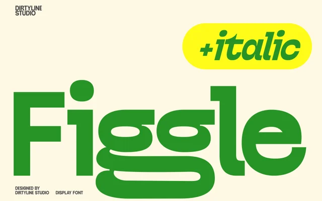 Dx Figgle specimen from Dirty Line Studio
