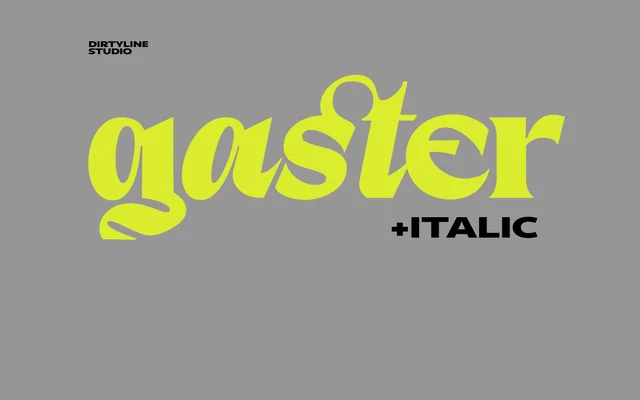 Dx Gaster specimen from Dirty Line Studio
