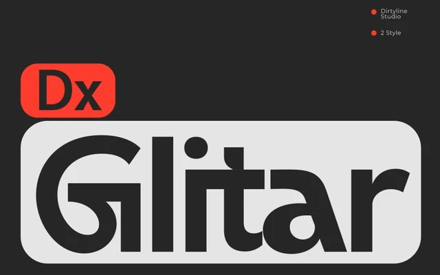 Dx Glitar specimen from Dirty Line Studio