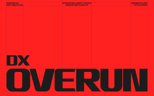 Dx Overun specimen from Dirty Line Studio