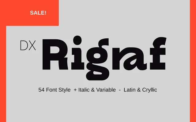 Dx Rigraf specimen from Dirty Line Studio