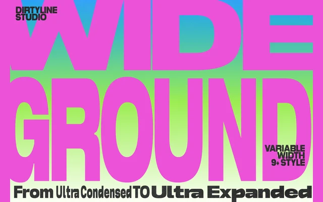 Dx Wideground specimen from Dirty Line Studio