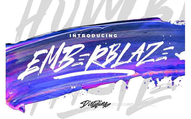 Emberblaze specimen from Dirty Line Studio