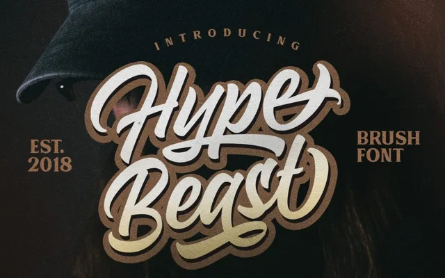 Hypebeast Script specimen from Dirty Line Studio