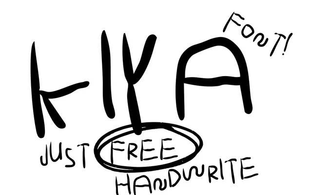 Kiya Handwrite specimen from Dirty Line Studio