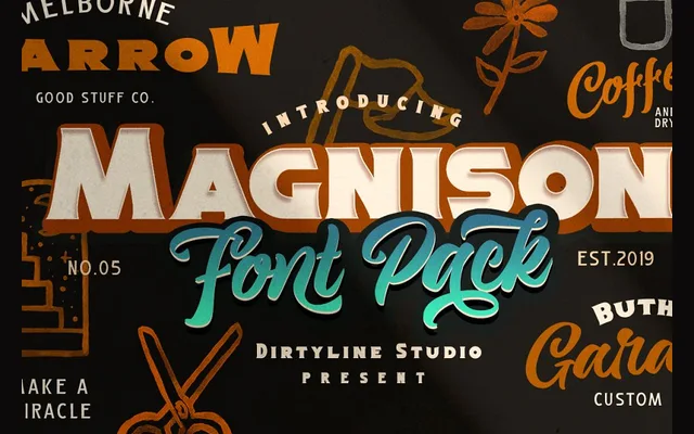 Magnison specimen from Dirty Line Studio