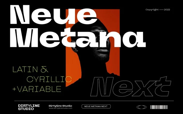Neue Metana Next specimen from Dirty Line Studio