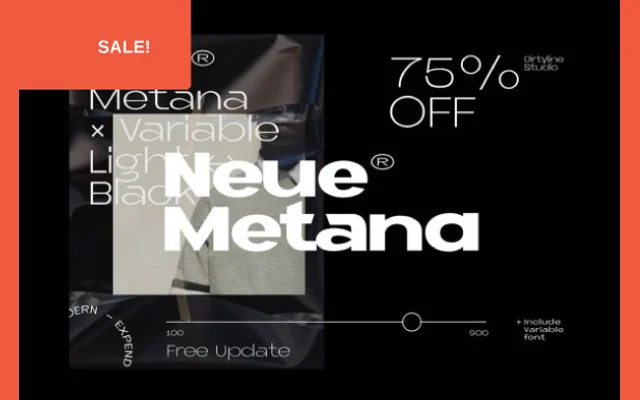 Neue Metana specimen from Dirty Line Studio