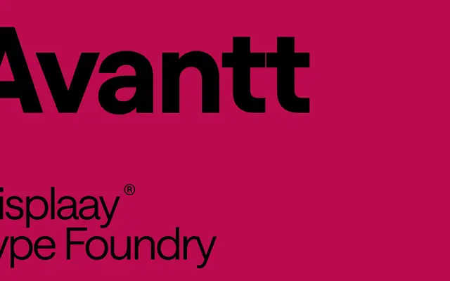 Avantt specimen from Displaay Type Foundry