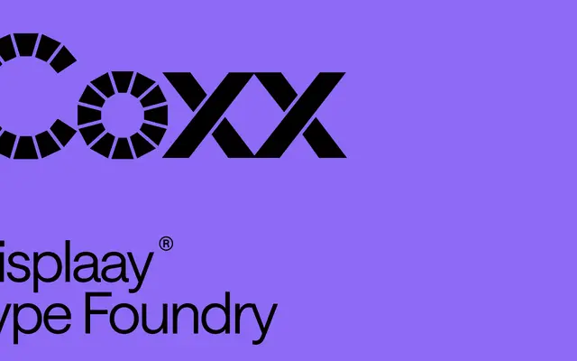 Coxx specimen from Displaay Type Foundry