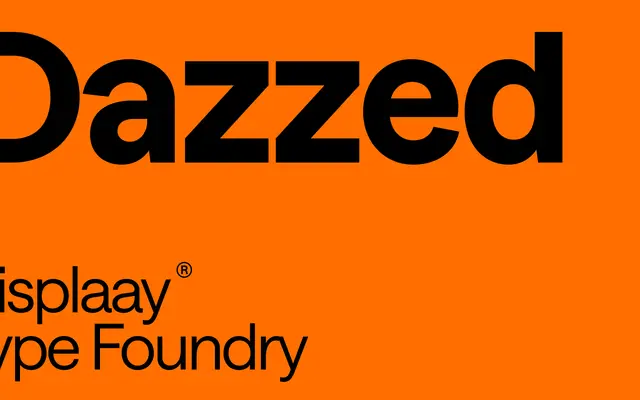 Dazzed specimen from Displaay Type Foundry