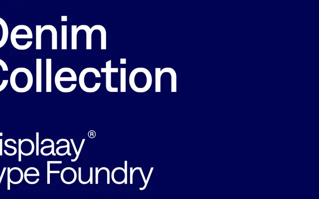 Denim specimen from Displaay Type Foundry