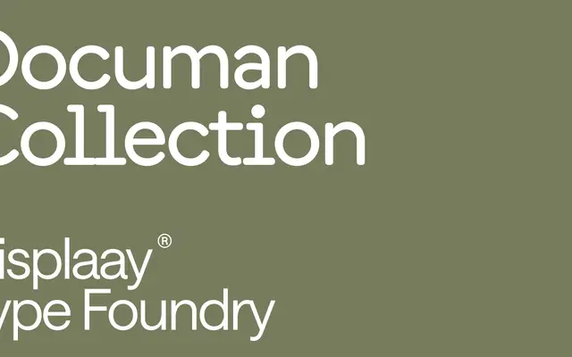 Documan specimen from Displaay Type Foundry