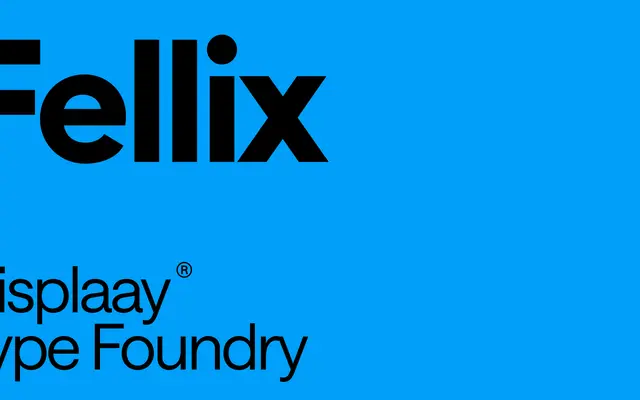 Fellix specimen from Displaay Type Foundry