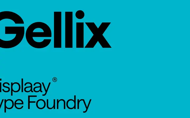 Gellix specimen from Displaay Type Foundry
