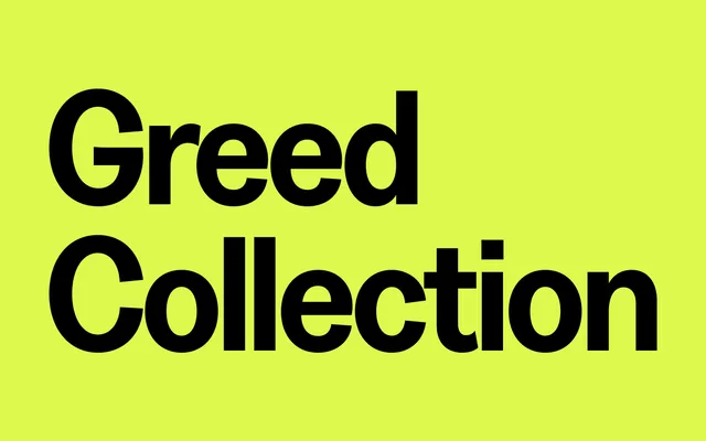 Greed specimen from Displaay Type Foundry