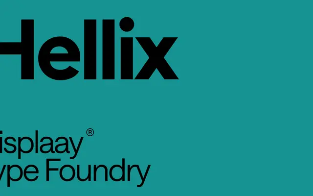 Hellix specimen from Displaay Type Foundry
