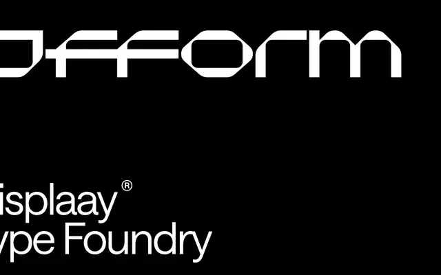Ofform specimen from Displaay Type Foundry