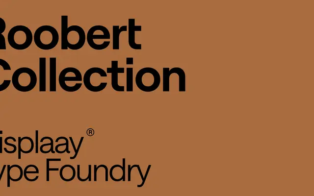 Roobert specimen from Displaay Type Foundry