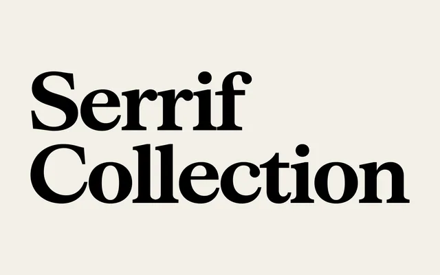 Serrif specimen from Displaay Type Foundry