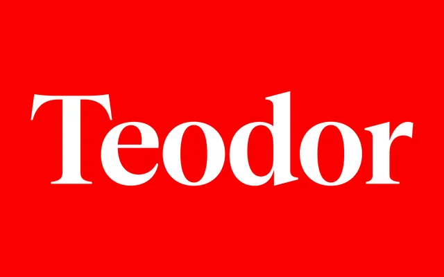 Teodor specimen from Displaay Type Foundry