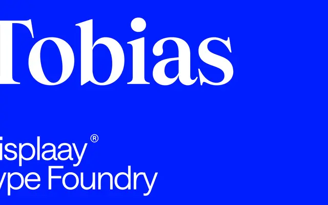 Tobias specimen from Displaay Type Foundry