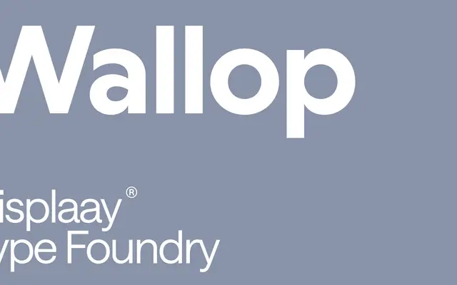 Wallop specimen from Displaay Type Foundry