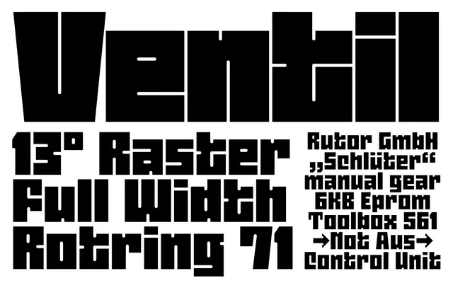 Rutor Steel specimen from dito-typo