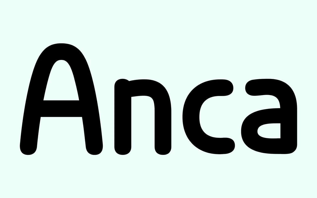 Anca specimen from DizajnDesign