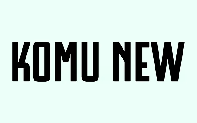 Komu New specimen from DizajnDesign