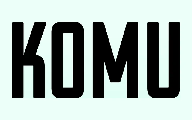 Komu specimen from DizajnDesign