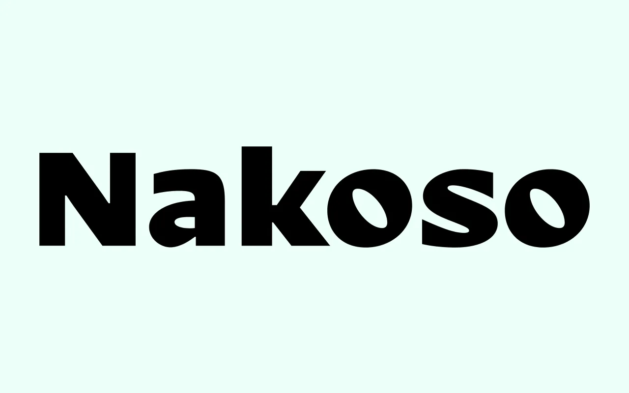 Nakoso specimen from DizajnDesign