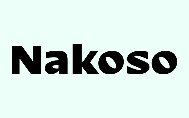 Nakoso specimen from DizajnDesign