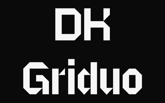 DK Griduo specimen from DKType Foundry